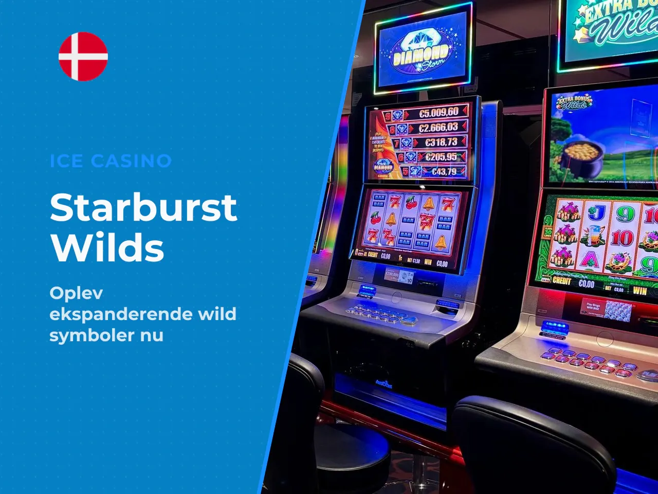 Expanding Wilds på Starburst spilleautomaten. Når