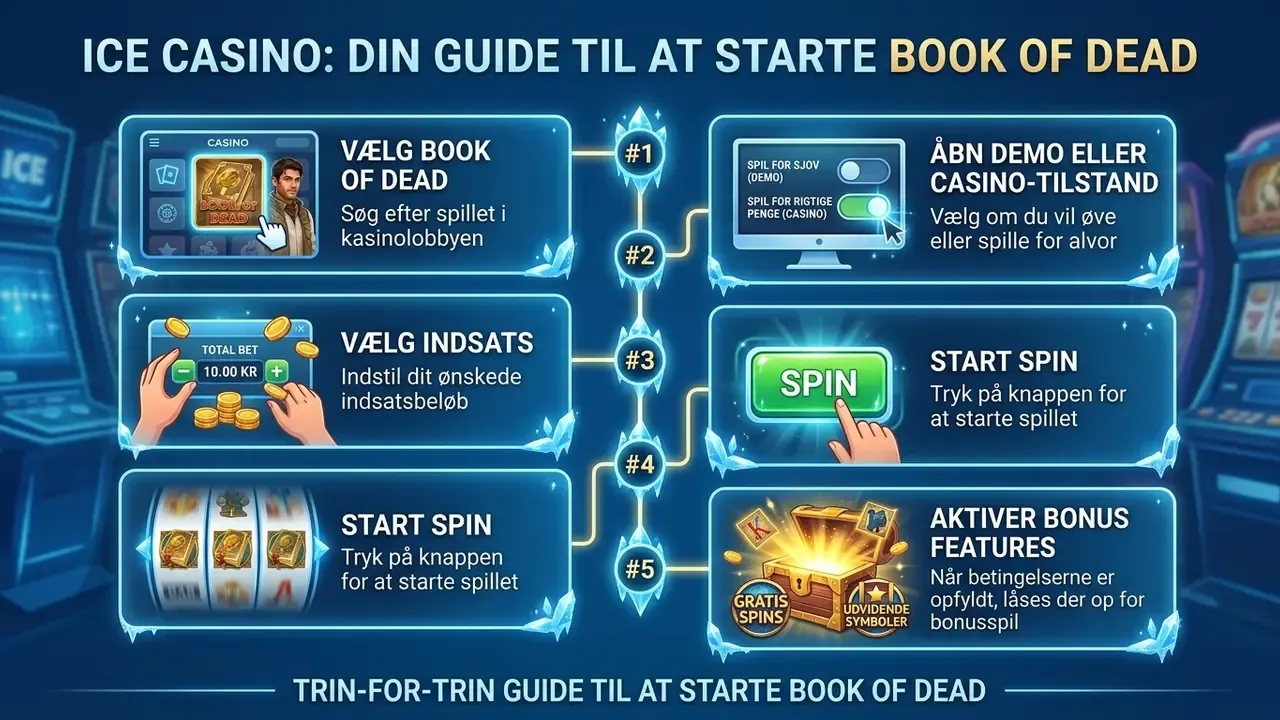 Trin-for-trin opstart af Book of Dead