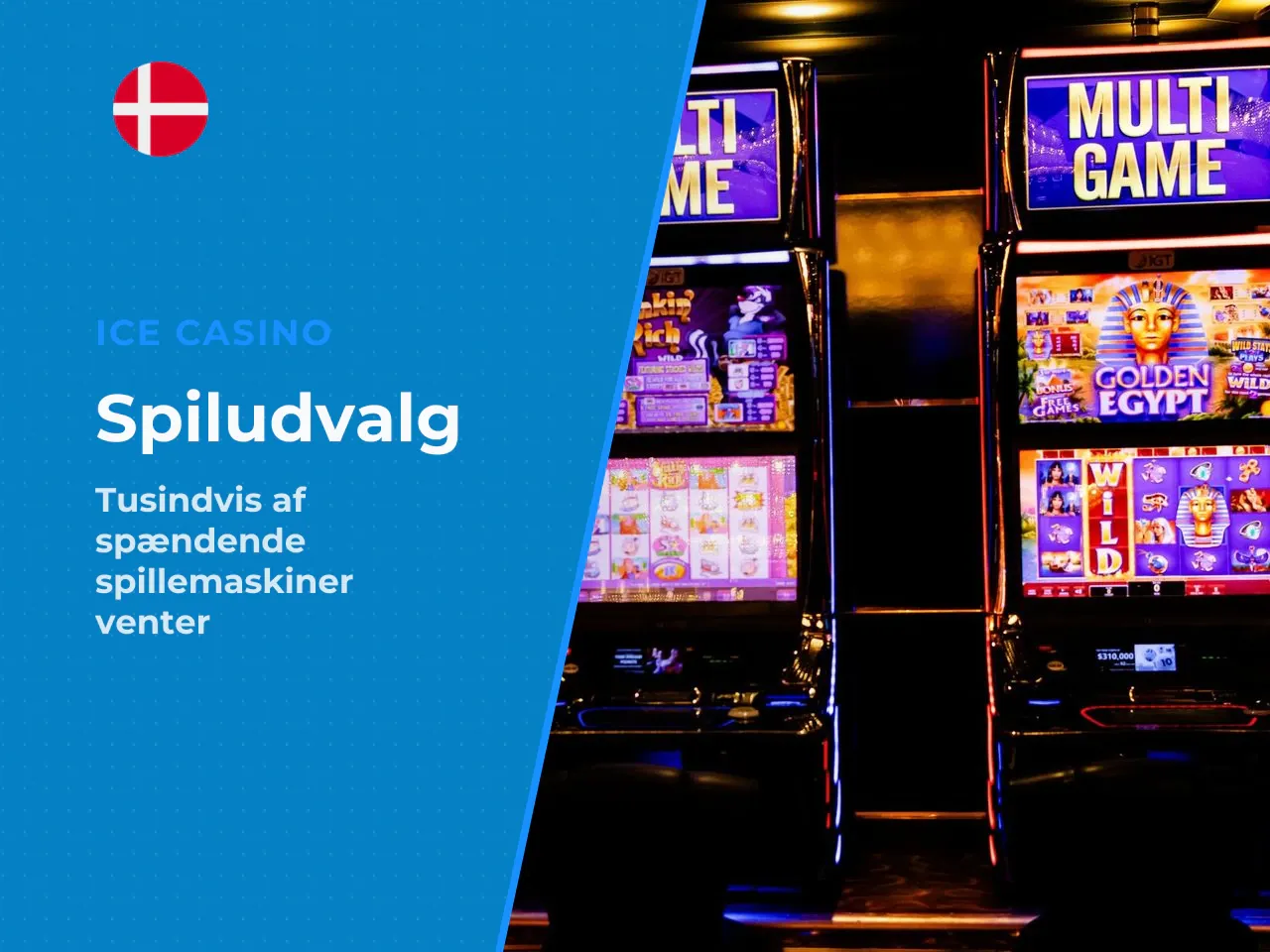 Udvalg af slots og casino games